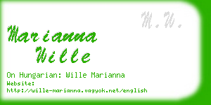 marianna wille business card